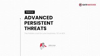 Advanced Persistent Threats APT The hidden cost for your business TEI vs ROI [upl. by Malva]