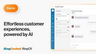 RingCX  Effortless Customer Experiences with AI [upl. by Drahcir]