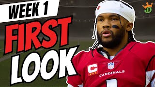 DraftKings NFL Week 1 First Look Lineup  NFL DFS Picks [upl. by Emor]