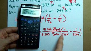 Find the Vapour Pressure ClausiusClapeyron Equation [upl. by Raddy]