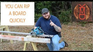 HOW TO RIP A BOARD QUICKLY WITH JUST YOUR CIRCULAR SAW [upl. by Barhos]