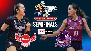 CHOCO MUCHO vs PETRO GAZZ  PVL ALL FILIPINO CONFERENCE SEMIFINALS LIVE SCOREBOARD [upl. by Devon]