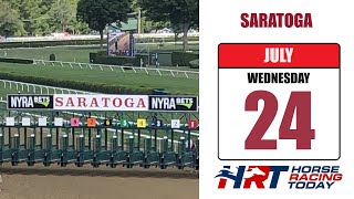 Saratoga Racetrack Picks Live Stream – July 24 2024 – Horse Racing Today [upl. by Adnohs]