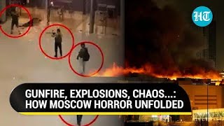 Inside Moscow Mall How ISIS Terrorists In Camouflage Uniforms Went On A Rampage  Watch [upl. by Ahseiyt]