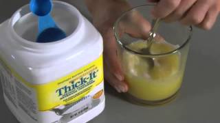 Mixing ThickIt Instant Food and Beverage Thickener Foodservice [upl. by Airtal]