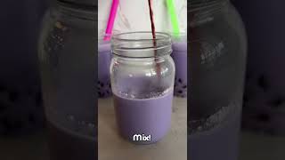 How to make taro bubble tea shorts [upl. by Tewfik]