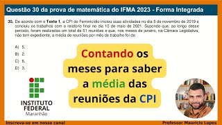 15  Questão 30 IFMA 2023  Forma Integrada [upl. by Chon]