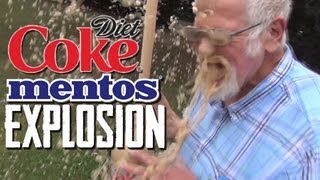 Diet Coke amp Mentos Explosion [upl. by Jackie]