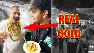 Yeh hai Indore ke Goldman ki 24k Gold Kulfi [upl. by Miksen972]