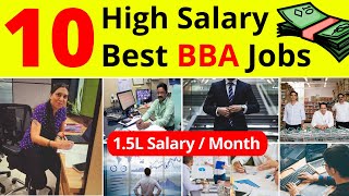 Top 10 High Salary BBA Jobs amp Course Details In Hindi  Best BBA Courses  Best BBA Jobs [upl. by Ahtiekal127]