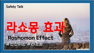 안전이론10 라쇼몽 효과 Rashomon Effect [upl. by Lunna]