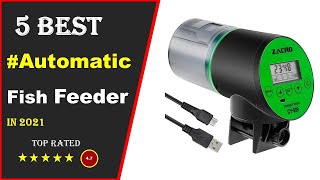 ✅ Top 5 Best Automatic Fish Feeder Aquarium 2021 Tested amp Reviewed [upl. by Missi]