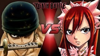 Zoro VS Erza DEATH BATTLE En Español [upl. by Beatrice774]