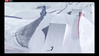 Valentino Guseli World Cup Slopestyle Run Corvatsch  15 years old and Ripping [upl. by Carmelina]