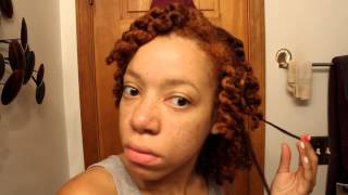 How I stretchelongate my curls twisting method natural hair [upl. by Orlando]