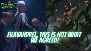 GWENT  Filavandrel Back In Hand Buff Deck  Shocking Opponent With Tall Boosted Unit [upl. by Mallon]