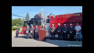 Winchendon Fire Department 2024 911 Remembrance Ceremoy [upl. by Naitsirk844]