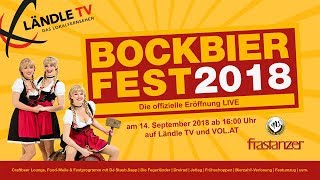 LIVE Bockbierfest 2018 der Brauerei Frastanz [upl. by Lan992]