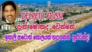 Decreto Flussi 20232024 දැන් මොකද වෙන්නේ Saman Perera [upl. by Feledy]