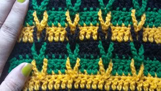 How to Crochet Jacobs Ladder stitch [upl. by Nami]