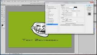 Photoshop CS 6  Texte amp Bilder zentrieren  Tutorial  German  HD [upl. by Sirenay]