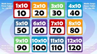 10 TIMES TABLE Math Song Count up by 10s [upl. by Nonnac]