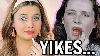 I Tried Following 1950s VINTAGE Makeup Tutorials It Gets WEIRD [upl. by Ahseinad346]