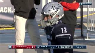 Carson Strong 12 Nevada QB VS San Diego State 2020 All Plays [upl. by Ahto]