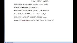 Calcular la dureza del agua Valoración con EDTA Calcular ppm CaCO3 mgl [upl. by Aneetak]