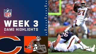 Bears vs Browns Week 3 Highlights  NFL 2021 [upl. by Nhtanhoj]