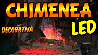 COMO HACER UNA CHIMENEA DECORATIVA LED [upl. by Dani]