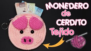 Monedero💰de Cerdito🐷Tejido 🧶Crochet [upl. by Sivahc323]