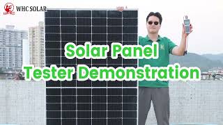 Half Cut Solar Panel  Mono Solar Panel  Solar Panel Tester Demonstration [upl. by Norford294]