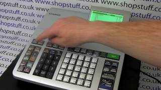 How to set up receipt printing on the Casio SES400  SES800 Cash Registers [upl. by Collin]