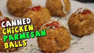 Canned CHICKEN Parmesan Balls Recipe [upl. by Erait105]