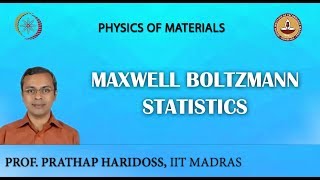 Maxwell Boltzmann Statistics [upl. by Ahsetal]