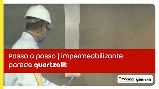 Impermeabilizante parede quartzolit [upl. by Kciredorb]