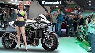 2025 NEW KAWASAKI ZH2 CAFE RACER REVEALED ALL NEW 900CC EURO 5 FRIENDLY SUPERCHARGED ENGINE [upl. by Dorren]