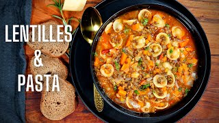 PASTA AUX LENTILLES  ÉCONOMIQUE amp ÉQUILIBRÉ [upl. by Trevar798]