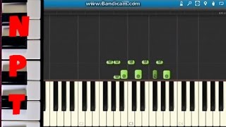 How to play Crooked Smile on piano  J Cole ft TLC  Synthesia Tutorial [upl. by Alag]