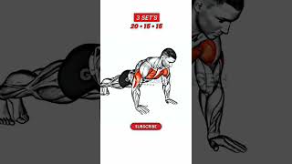 Chest and triceps home workout in three exercise homewarkout triceps chest workout [upl. by Lilian]