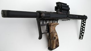 The best bullpup springpiston air rifle in the new layout Art object Steampunk [upl. by Amerak]