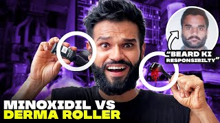 Minoxidil vs Derma Roller For Fast Beard Growth  How To Grow Beard  BeYourBest Grooming San Kalra [upl. by Telfore]