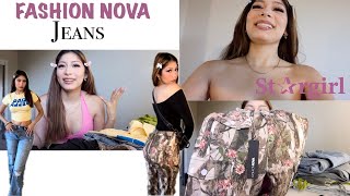 fashion nova jeans 👖🎀  outfits completos 🤭🥰  miren lo que encontré 🥹 [upl. by Tahp]