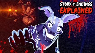 Fnaf Security Breach RUIN DLC STORY amp ALL ENDINGS EXPLAINED [upl. by Elohcin]