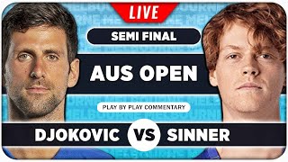 DJOKOVIC vs SINNER • Australian Open 2024 SF • LIVE Tennis PlaybyPlay Stream [upl. by Edlihtam345]