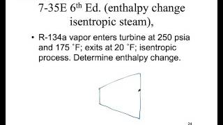 Isentropic Process and Problem Demo using thermo tables [upl. by Nicram]