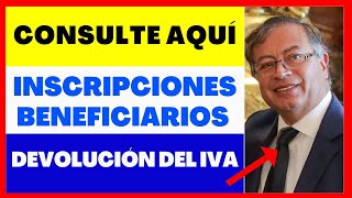 consulte si es beneficiario del programa en la página oficial de prosperidad social Devolución IVA [upl. by Lindon]