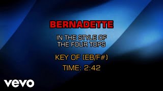 The Four Tops  Bernadette Karaoke [upl. by Eiramyelhsa942]