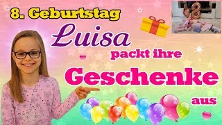 MEINE GESBURTSTAGS  GESCHENKE 8 GEBURTSTAG [upl. by Cohe650]